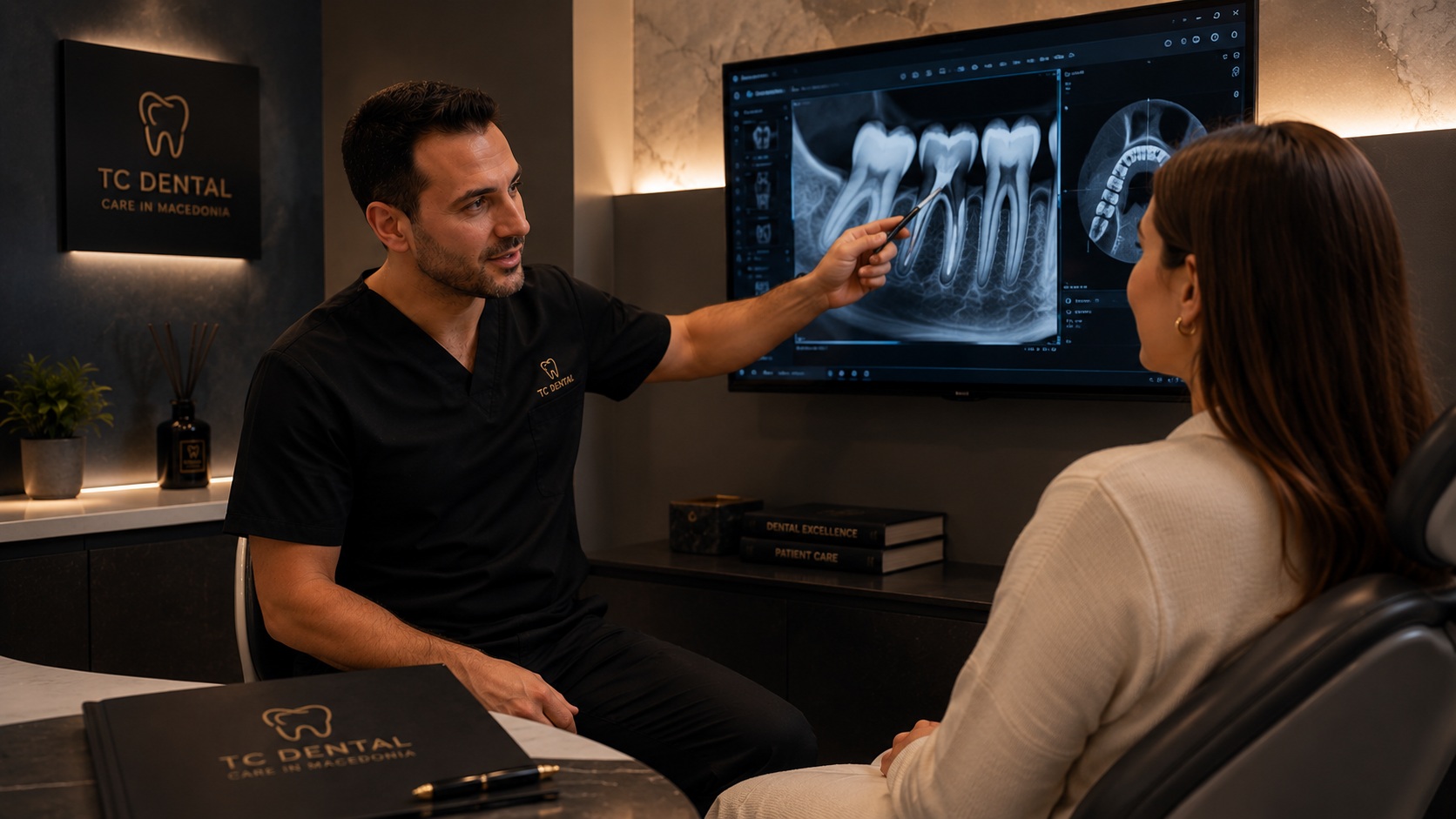 Careful everyday dentistry consultation
