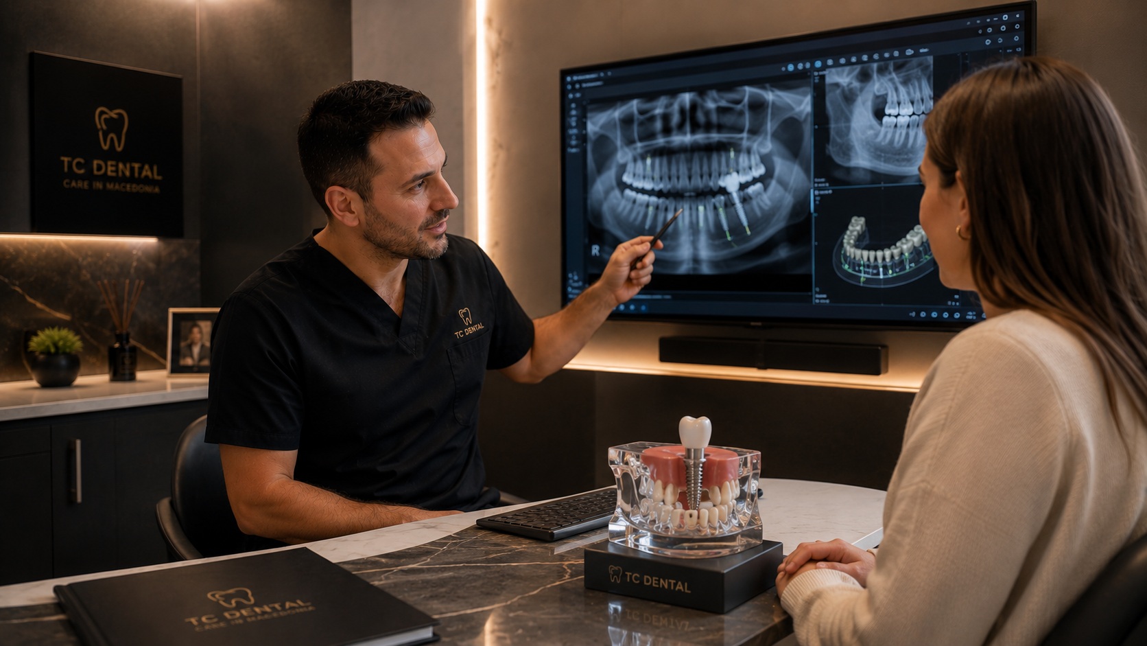 Dental implants treatment preview