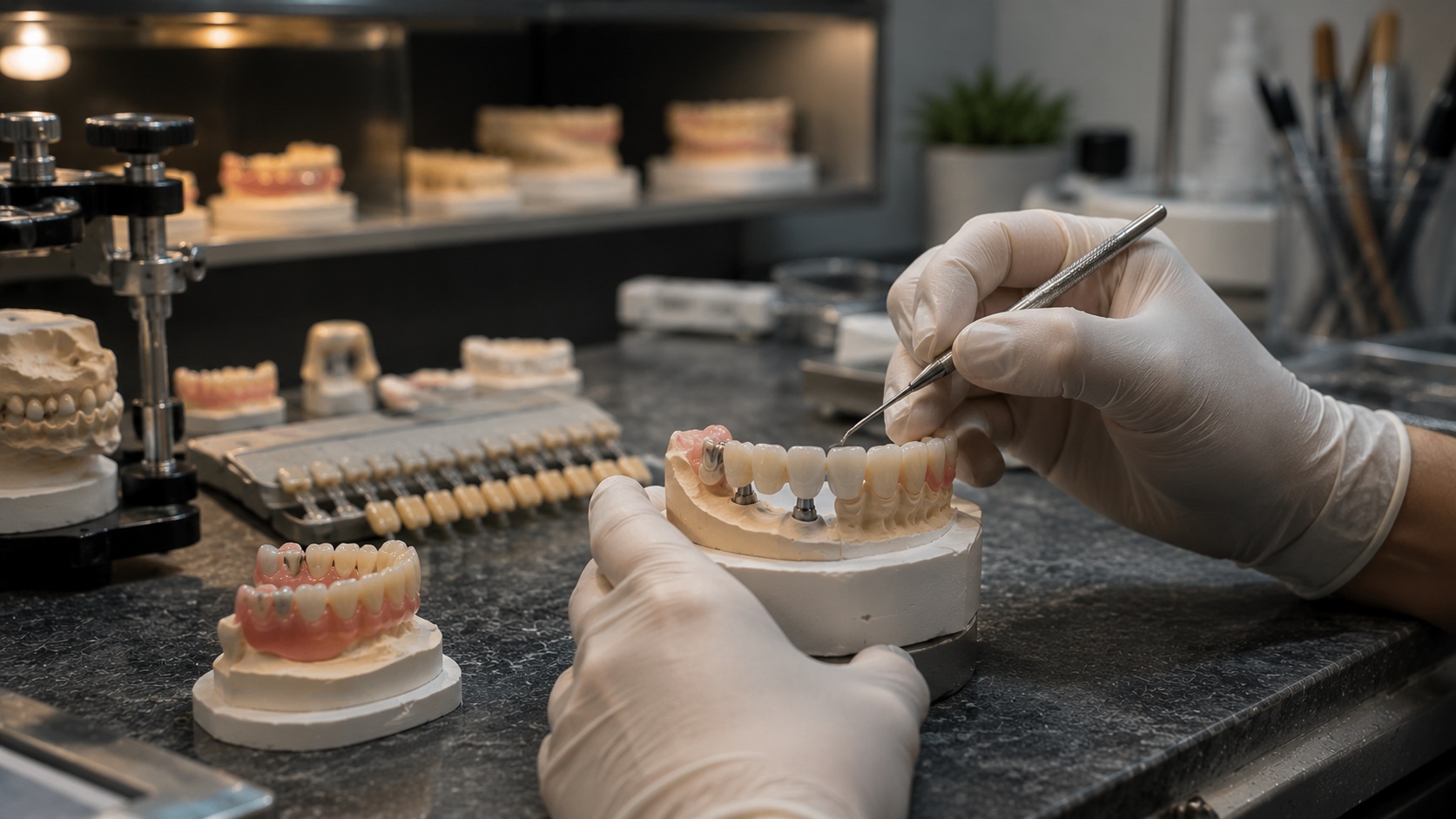 Dental prosthetics treatment preview