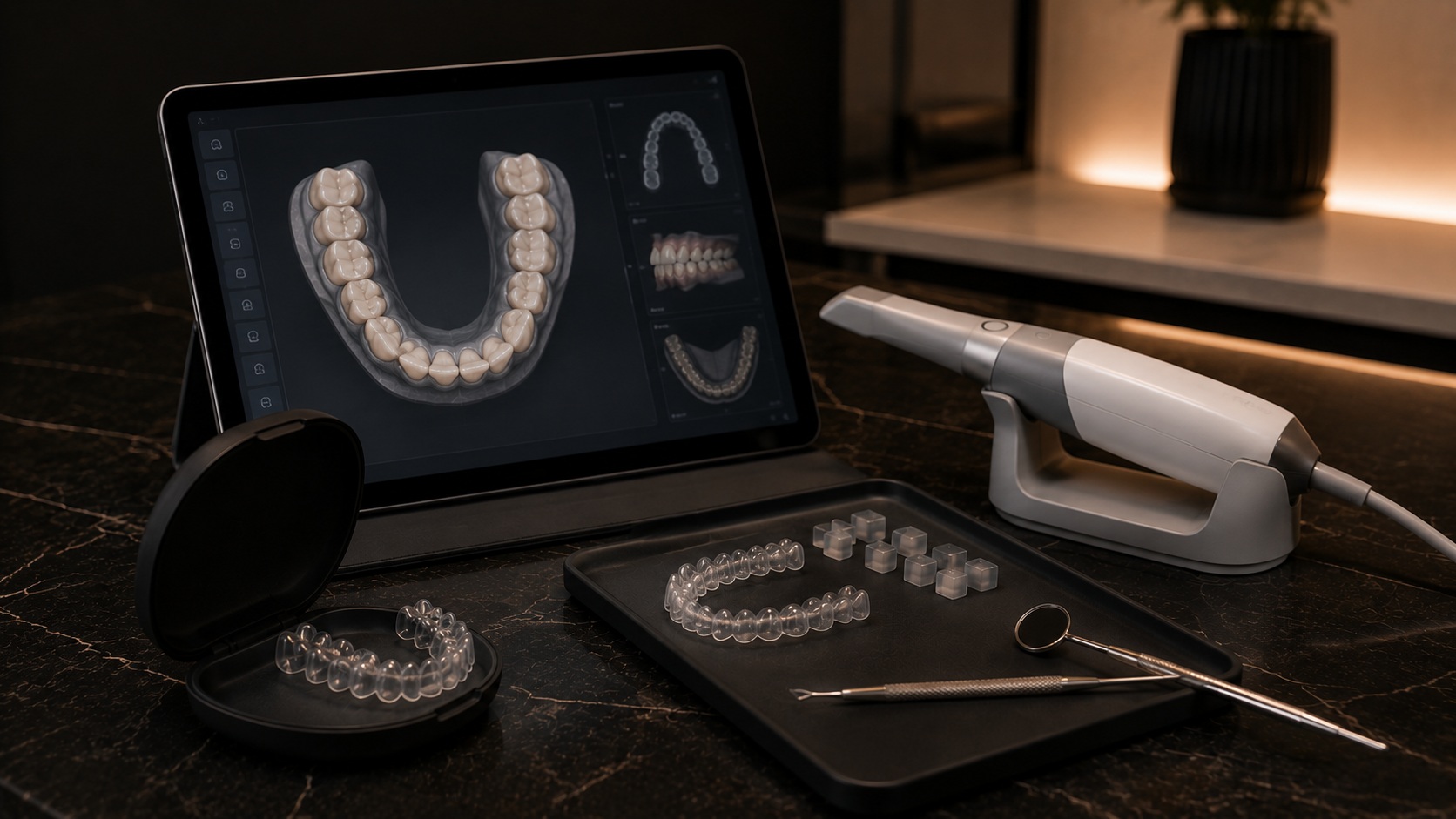 Discreet teeth straightening planning