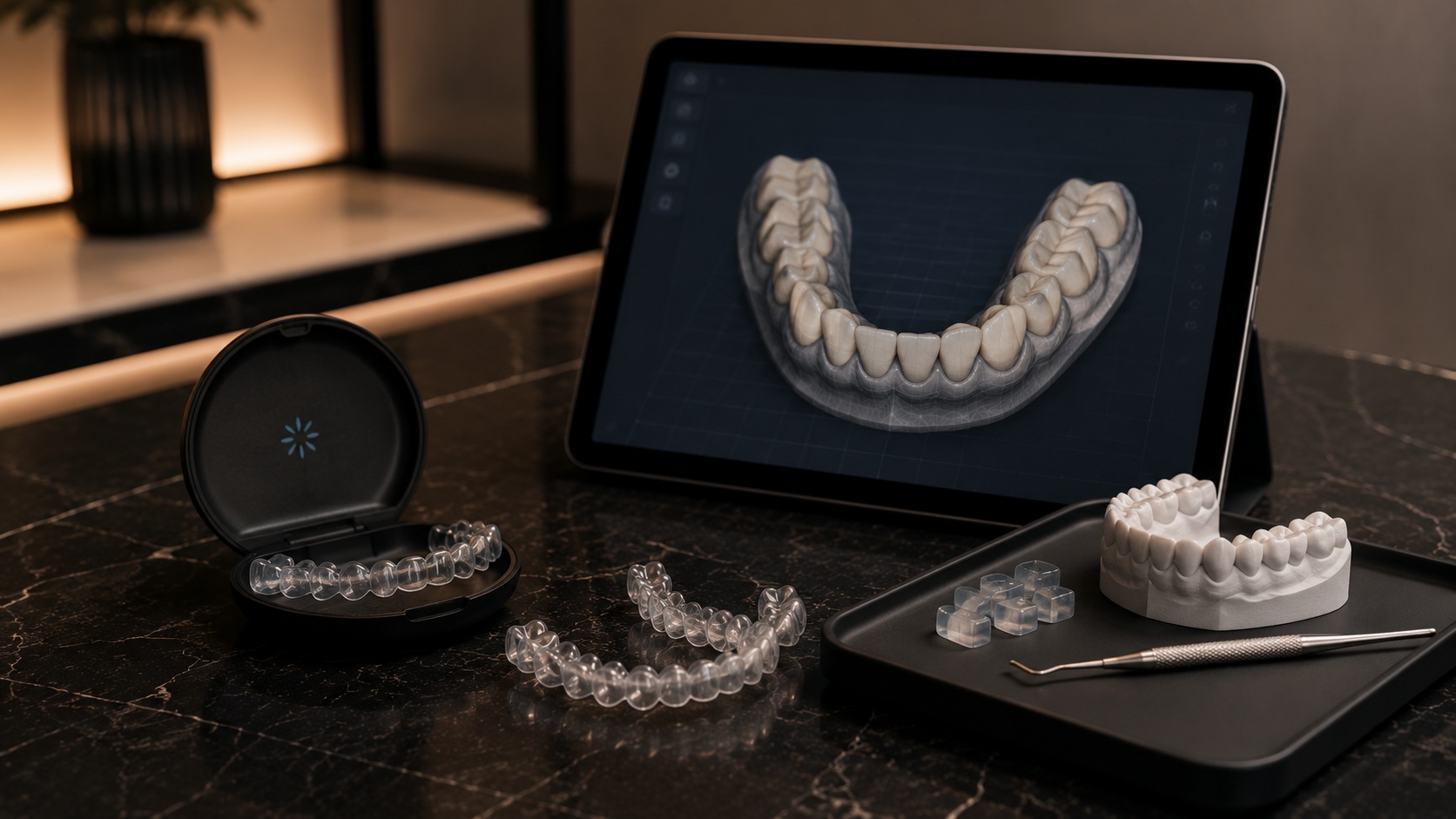 Clear aligner teeth straightening treatment